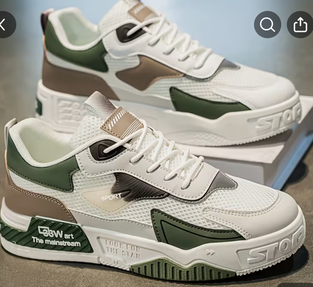Sporty Men's Road Running Shoes