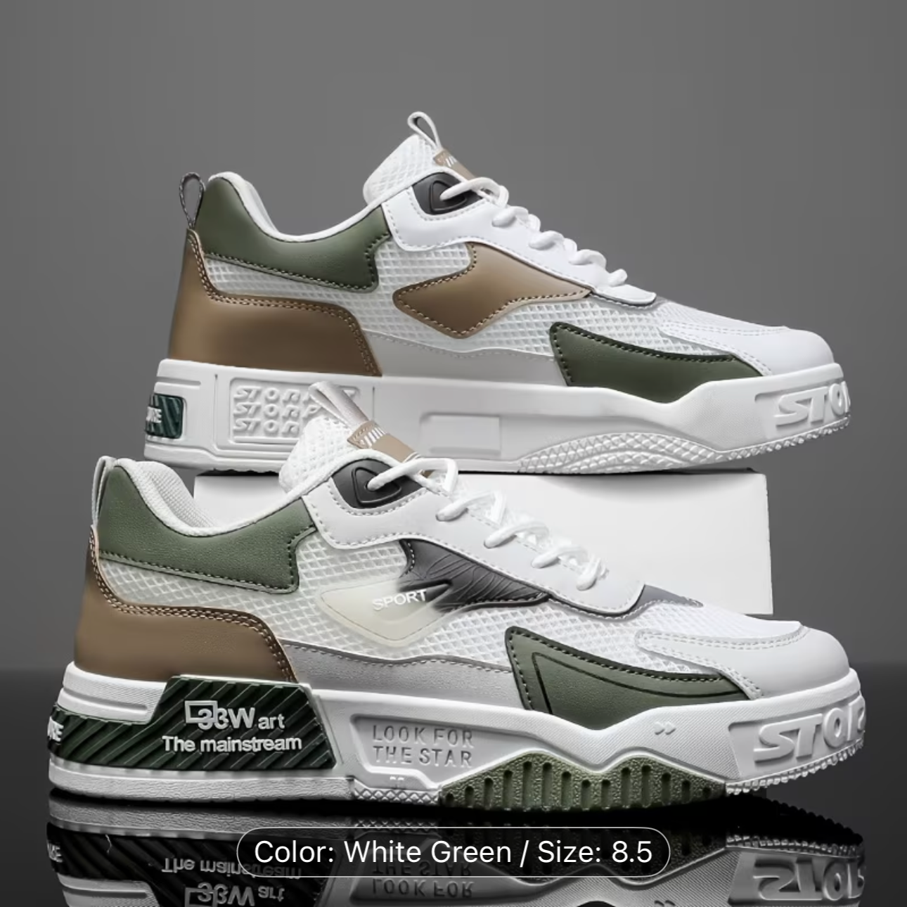 Sporty Men's Road Running Shoes